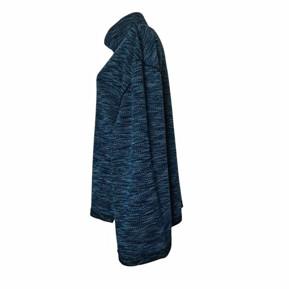 Free People We the Free Sweater Womens Size M Blue Oversized Turtleneck Boxy - Picture 2 of 12